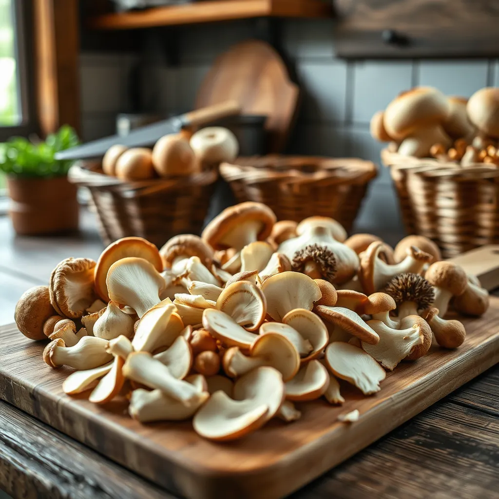 Jak pokroić grzyby do suszenia?